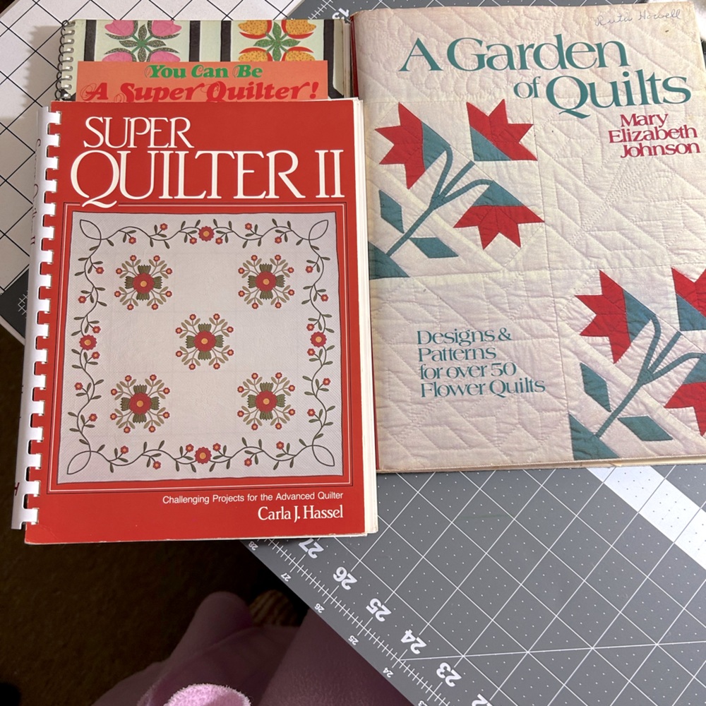 3  quilt books easy to red and follow.